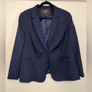 John Meyer Size 20W Blue Blazer Plus Size Professional Suit Separate